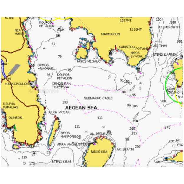 Ανώνυμο σχέδιο ΧΑΡΤΗΣ ΒΥΘΟΜΕΤΡΟΥ NAVIONICS AEGEAN SEA AND SEA OF MARMARA - Image 1